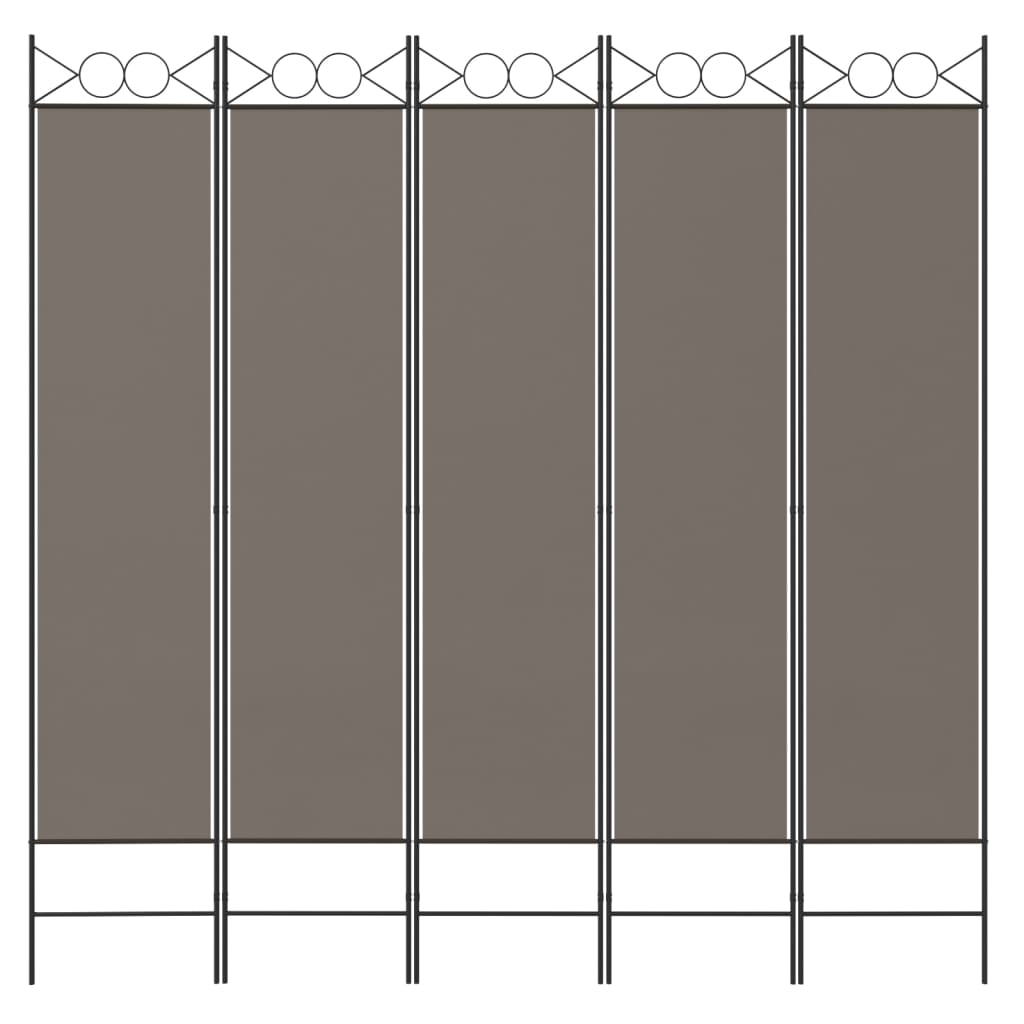 6-Panel Room Divider Fabric Privacy Screen Paravent Multi Colours/Sizes vidaXL