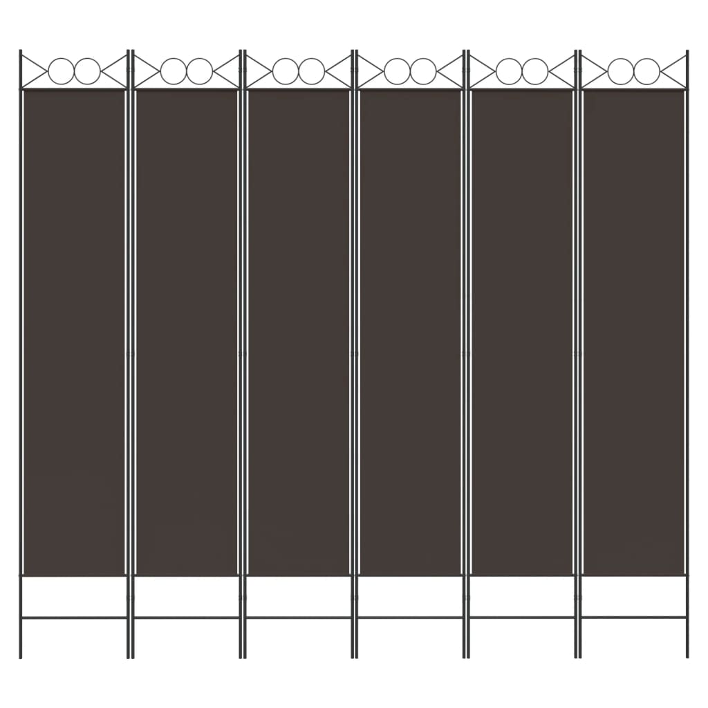6-Panel Room Divider Fabric Privacy Screen Paravent Multi Colours/Sizes vidaXL