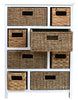 Storage Unit Wicker Basket Bathroom Hallway Chest of Drawers Tetbury Furniture