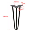 4X Hairpin Legs 6"-28" Steel Hair Pin Legs 3 Rod Table Legs 12mm Furniture Leg