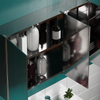 Tiano Bathroom Cabinet Double Triple Door Stainless Steel Mirror Wall Storage