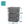 Fabric Chest of Drawers Cabinet Bedside Table Organiser Storage Unit 3/4 Drawer
