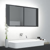 Modern LED Illuminated Bathroom Mirror Cabinet Wall Mounted with Sheft Storage