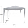 Gazebo Party Tent Marquee 3x3m Waterproof PVC Garden PE Outdoor Wedding Canopy