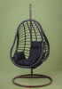 Outdoor Egg Chair Swing SET- Rattan Cocoon Swing Garden Seat COMPLETE