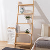 Ladder Wall Shelf Bookcase Shelving Unit Wood 5 Tier Home Storage/Display Stand