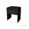 Corner Dressing Table 3 Mirror 5 Drawers Desk Set & Small Stool Black White Grey