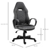 Executive Office/ Gaming Chair PU Leather Adjustable Padded Seat w/ Wheels
