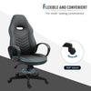 Executive Office/ Gaming Chair PU Leather Adjustable Padded Seat w/ Wheels