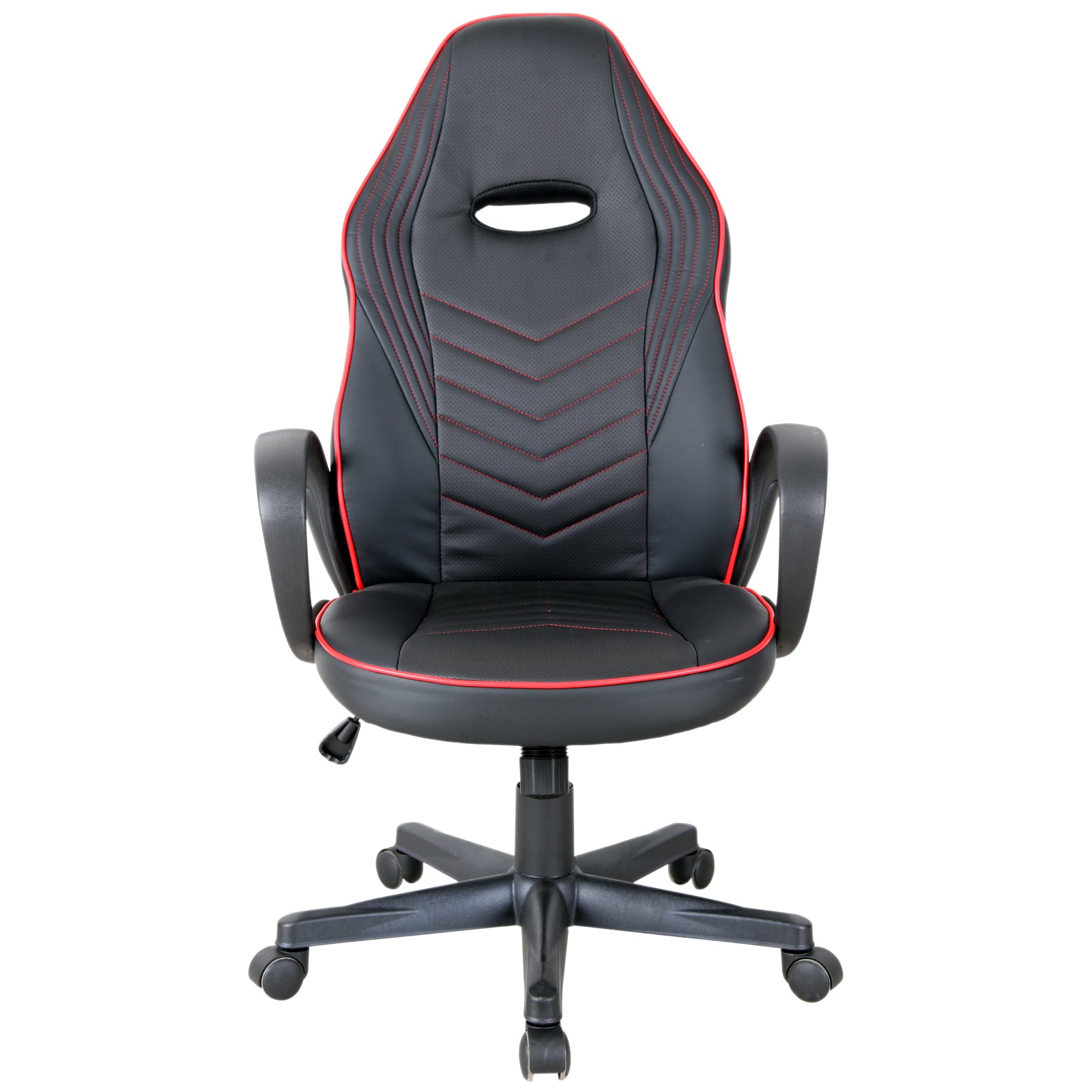Executive Office/ Gaming Chair PU Leather Adjustable Padded Seat w/ Wheels