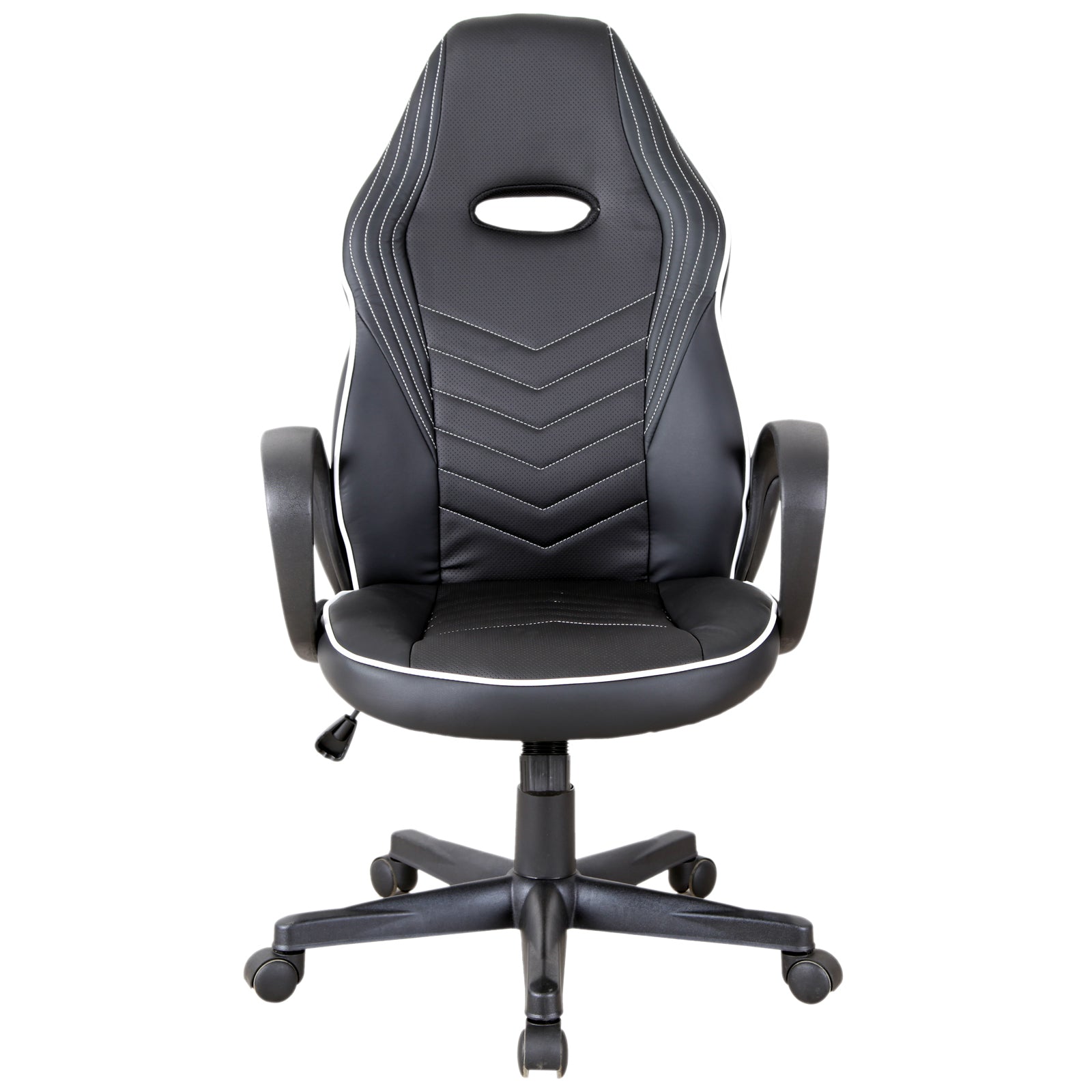 Executive Office/ Gaming Chair PU Leather Adjustable Padded Seat w/ Wheels