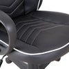 Executive Office/ Gaming Chair PU Leather Adjustable Padded Seat w/ Wheels