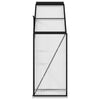 Half Walk-in Greenhouse Alu with Base Frame Lean to Wall Grow House Garden Shed