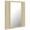Modern LED Illuminated Bathroom Mirror Cabinet Wall Mounted with Sheft Storage