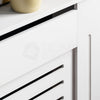 Radiator Cover White Modern Horizontal MDF Wood Grill Cabinet Shelf