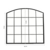 Large Window Style Wall Mirror Home Decor Rustic Art Room Hallway Arched Mirrors