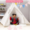 Newest Cotton Canvas Children Kids Indian Tent Teepee Indoor Outdoor Play House