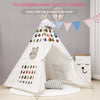 Newest Cotton Canvas Children Kids Indian Tent Teepee Indoor Outdoor Play House