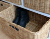 White Chest of Drawers Basket Storage Unit Wooden Cabinet Assembled TETBURYchest