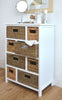 Storage Unit Wicker Basket Bathroom Hallway Chest of Drawers Tetbury Furniture