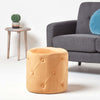 Luxury Footstool Upholstered Buttoned Velvet Pouffe 40 cm Tall