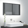 Modern LED Illuminated Bathroom Mirror Cabinet Wall Mounted with Sheft Storage