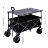 Outdoor Camping Trolley Wheelbarrow Folding Pull Along Wagon Truck Beach Fishing
