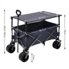 Outdoor Camping Trolley Wheelbarrow Folding Pull Along Wagon Truck Beach Fishing
