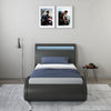 ORION LED LIGHTS BED FRAME - BLACK / WHITE - SINGLE / SMALL DOUBLE / DOUBLE
