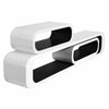 Large Floating Display Shelves Retro Modern Wall Mounting Shelving Storage UK
