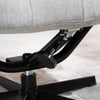 Recliner and Ottoman with 135° Adjustable Backrest Footstool for Home Office