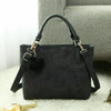Ladies Girls Pompom Handbag PU Leather Square Satchel Shoulder Tote Bag