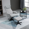 Recliner and Ottoman with 135° Adjustable Backrest Footstool for Home Office