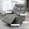 PU Leather Manual Recliner Chair, Recliner Armchair for Living Room