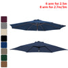 Round Garden Parasol Sun Shade Patio Umbrella Crank Tilt Replacement Fabric