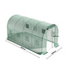 Heavy Duty Walk-In Tunnel Plant Garden Greenhouse Galvanized Steel UV-Shade Tent