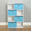 White Cube Kids Storage Unit & Fabric Drawers Childrens Childs Bedroom