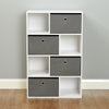 White Cube Kids Storage Unit & Fabric Drawers Childrens Childs Bedroom
