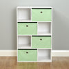 White Cube Kids Storage Unit & Fabric Drawers Childrens Childs Bedroom