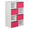 White Cube Kids Storage Unit & Fabric Drawers Childrens Childs Bedroom