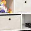 White Cube Kids Storage Unit & Fabric Drawers Childrens Childs Bedroom