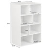 White Cube Kids Storage Unit & Fabric Drawers Childrens Childs Bedroom