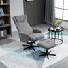 Recliner and Ottoman with 135° Adjustable Backrest Footstool for Home Office