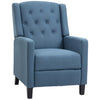 Button Tufted Recliner Chair, Microfibre Cloth Reclining Armchair