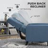 Button Tufted Recliner Chair, Microfibre Cloth Reclining Armchair