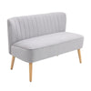 Modern Double Seat Sofa w/ Wood Frame Foam Padding High Back Comfortable
