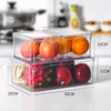 5PCS/PACK Fridge Storage Box with Lid Handle Clear Food Container Plastic Boxes