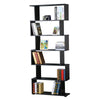 WestWood Modern Book Shelves | 6 Tier S Shape Bookshelf Case Storage - PB01