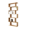 WestWood Modern Book Shelves | 6 Tier S Shape Bookshelf Case Storage - PB01