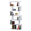 WestWood Modern Book Shelves | 6 Tier S Shape Bookshelf Case Storage - PB01